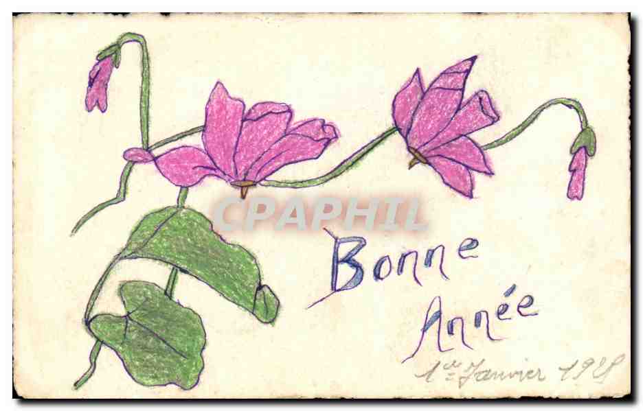 CPA Fantaisie Bonne annee