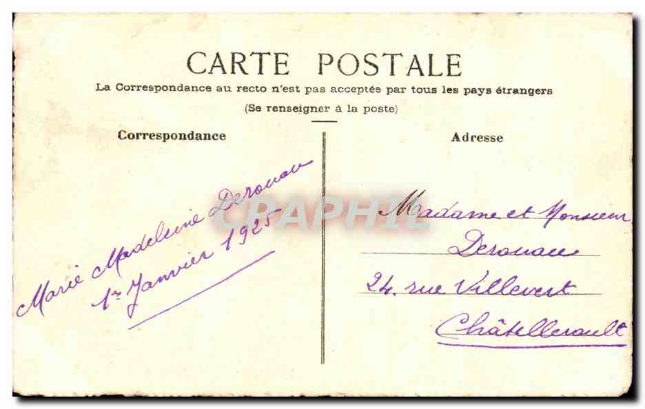 CPA Fantaisie Bonne annee — Rückseite