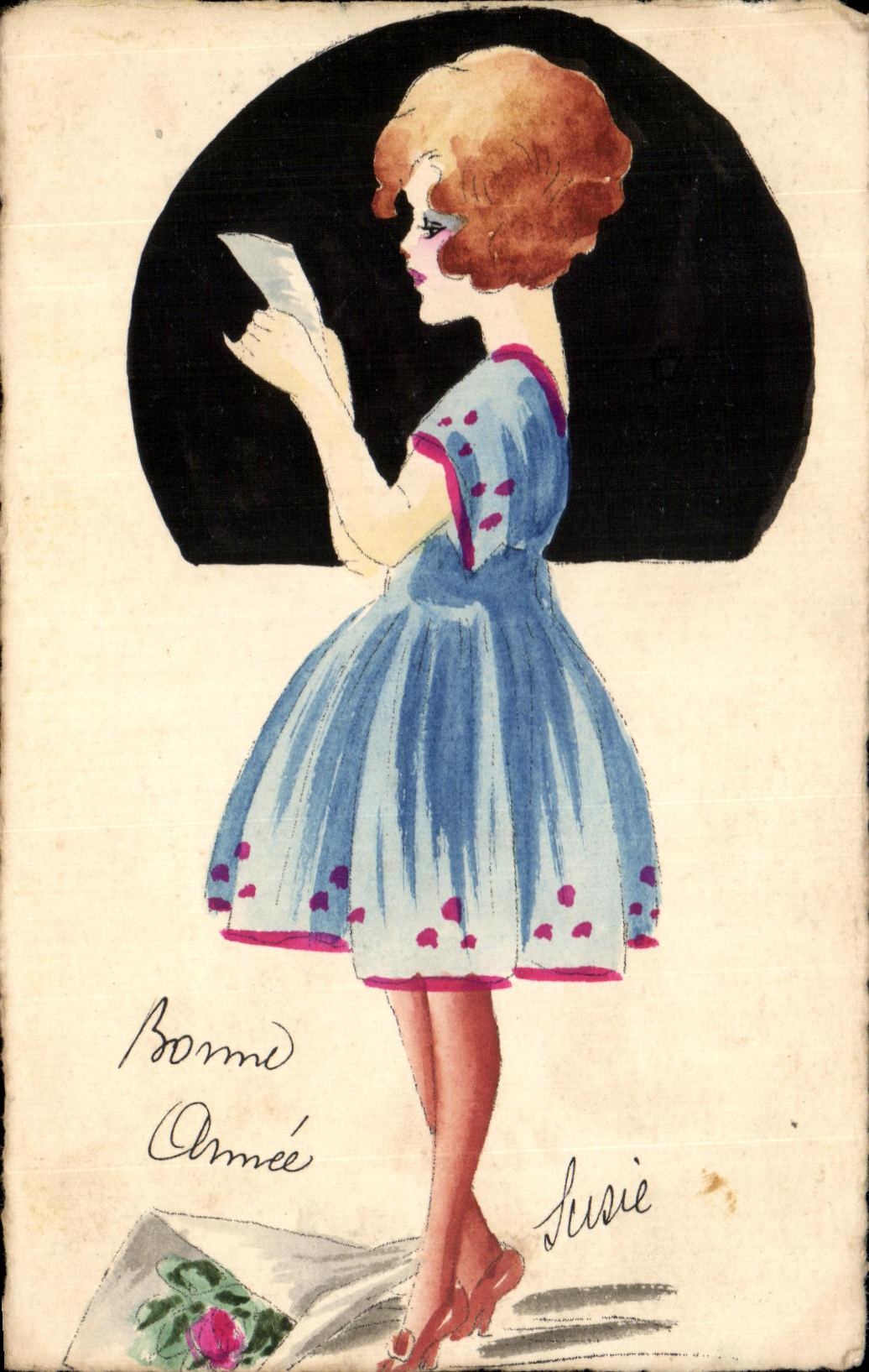CPA Fantaisie Femme 