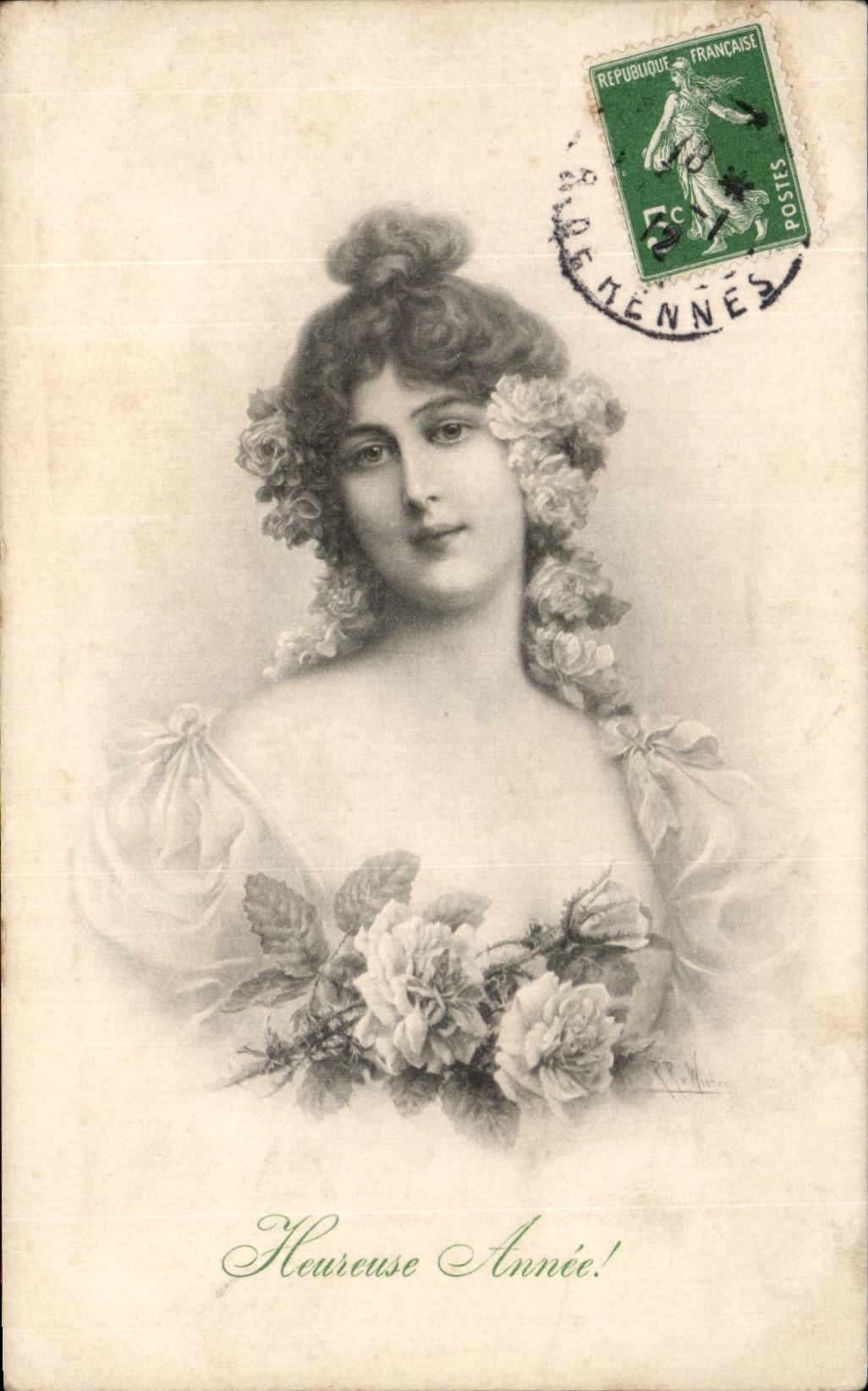 CPA Fantaisie Femme 