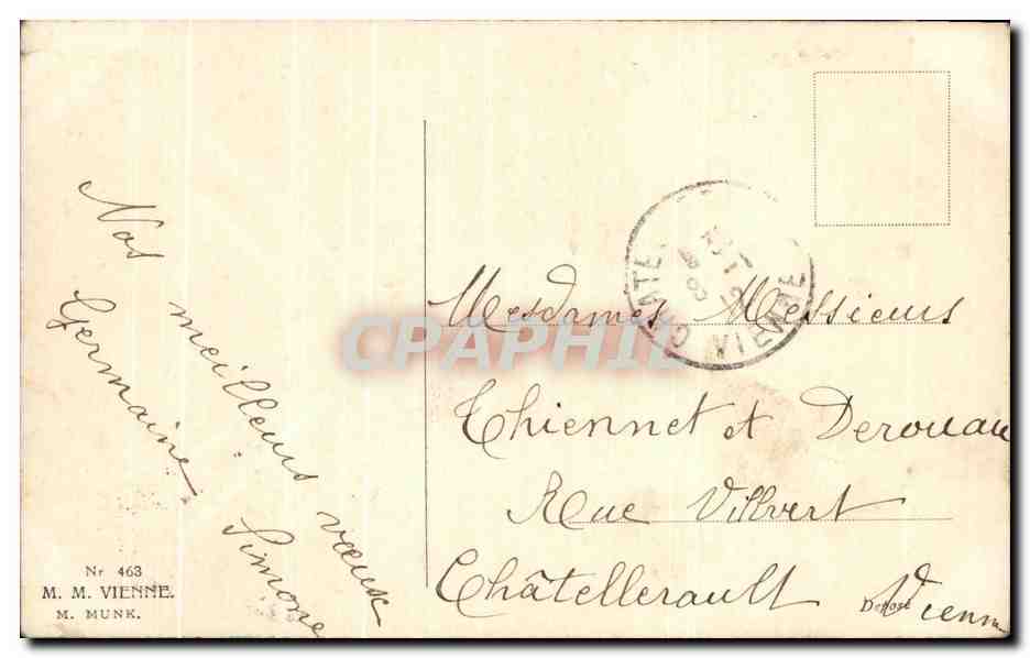 CPA Fantaisie Femme  — Rückseite