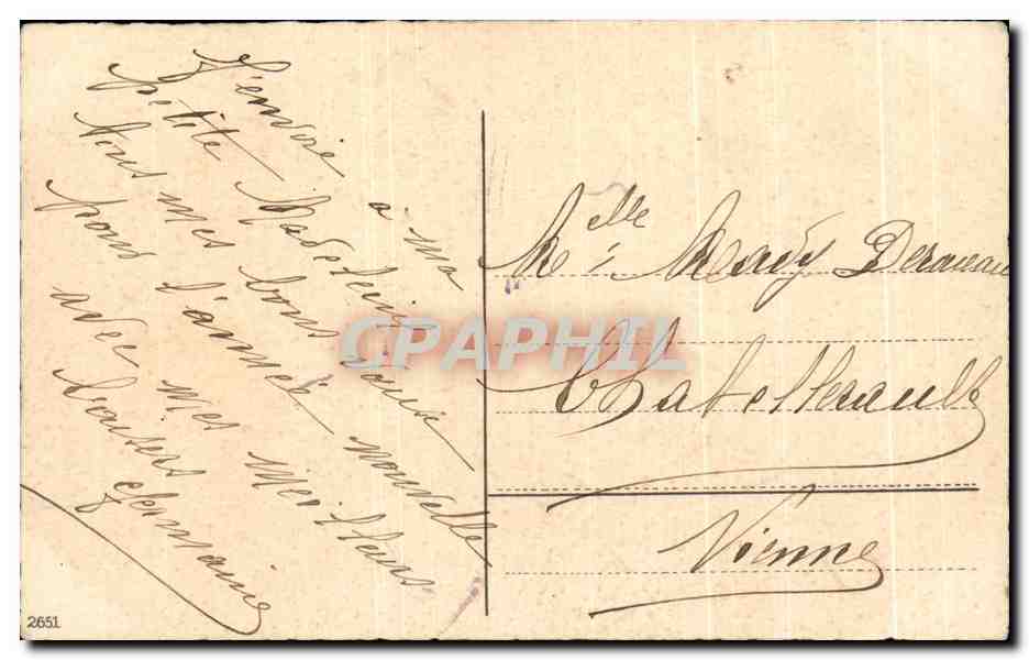 CPA Fantaisie Enfant et chien  — Verso