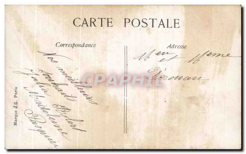 CPA Fantaisie Enfant — Rückseite