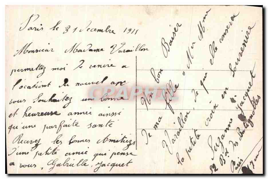 CPA Fantaisie Enfant — Verso