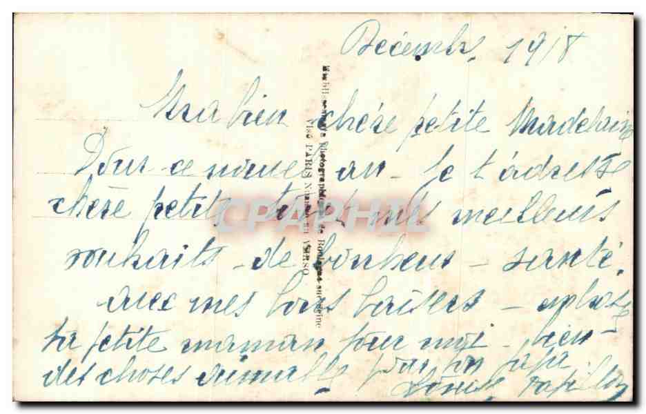 CPA Fantaisie Enfant  — Verso