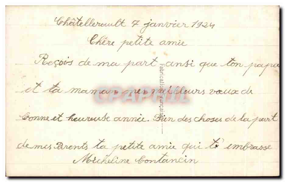 CPA Fantaisie Enfant — Rückseite