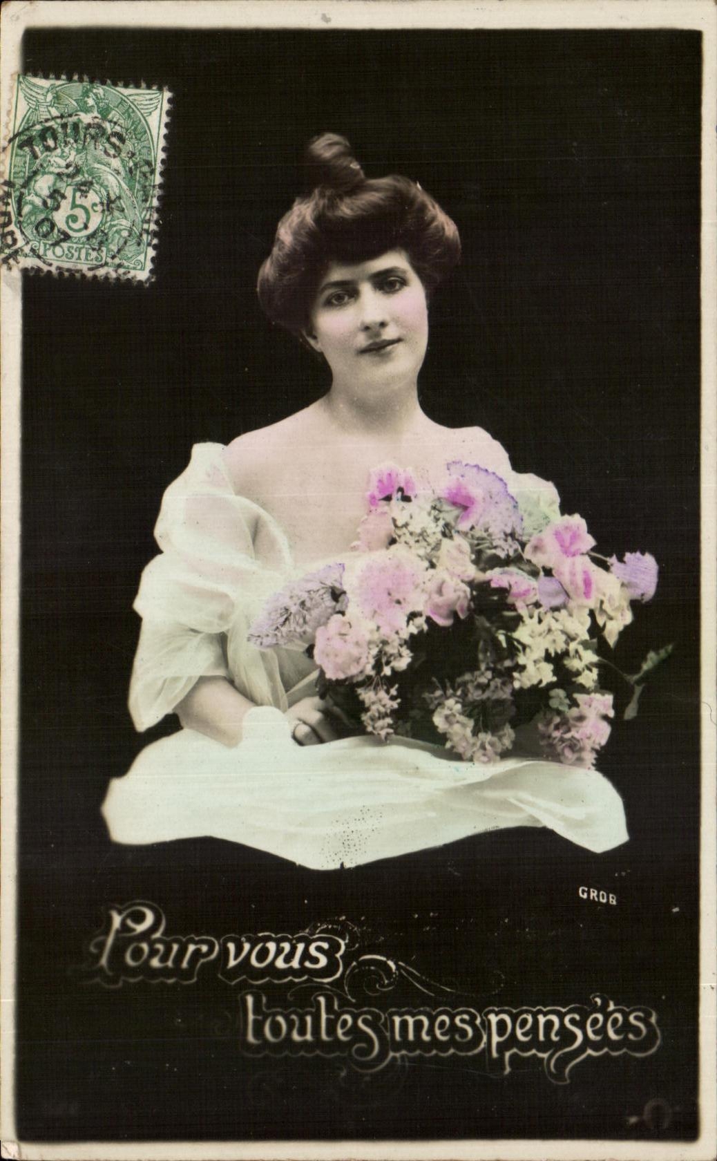 CPA Fantaisie Femme 