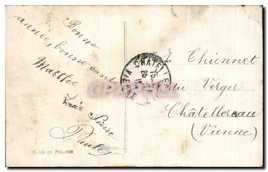 CPA Fantaisie Femme Fourrure — Verso