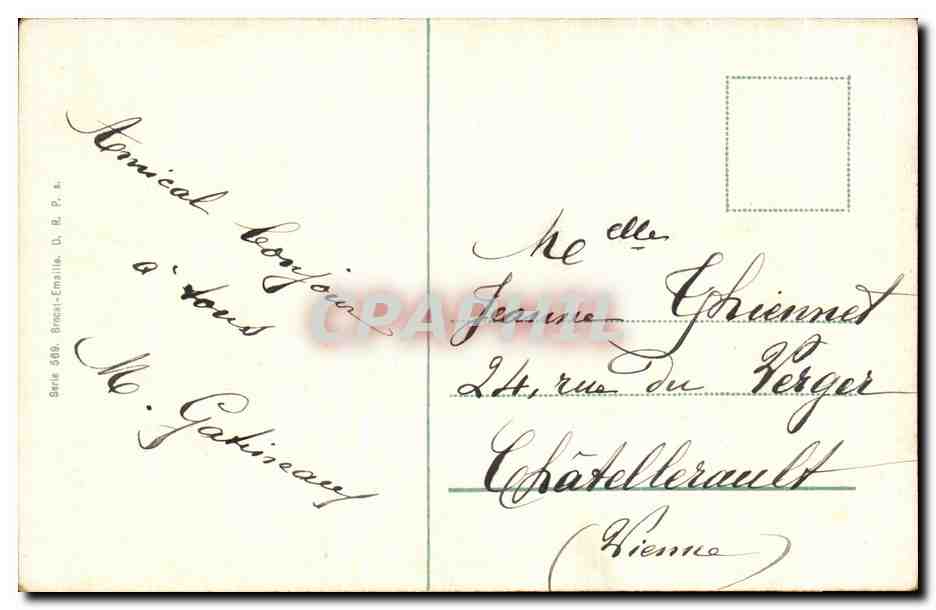 CPA Fantaisie Femme  — Verso