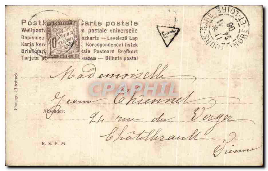 CPA Fantaisie Femme  — Verso