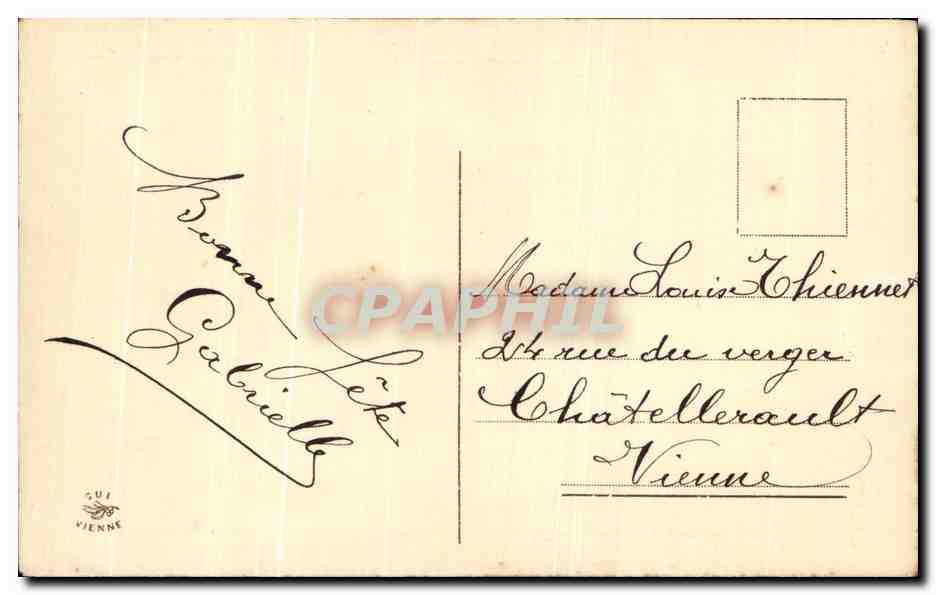 CPA Fantaisie Femme Hirondelle  — Rückseite