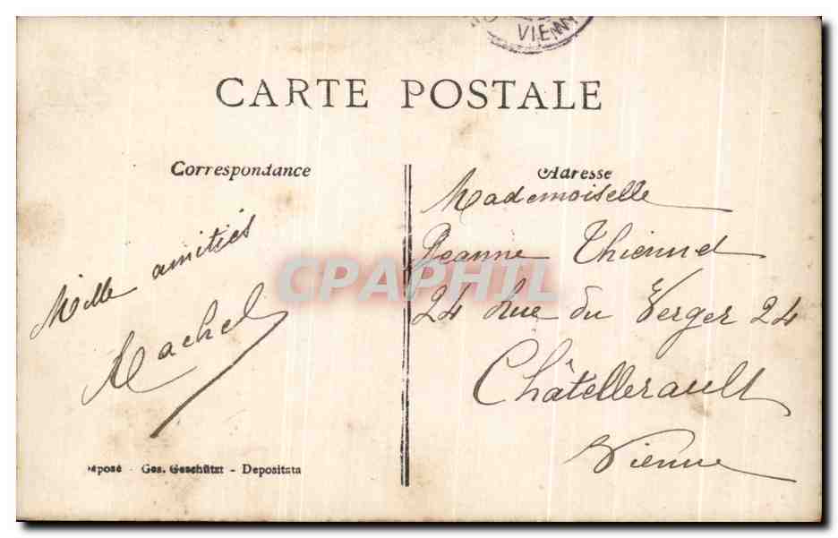 Couple au bal — romantique — éditeur inconnu, n° 339 — Rückseite