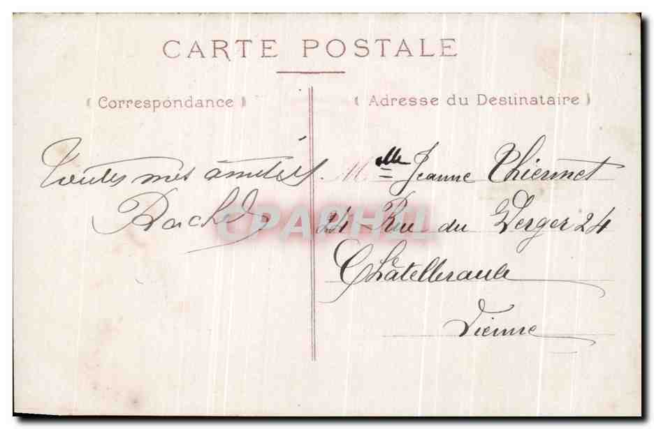 CPA Fantaisie Femme  — Back