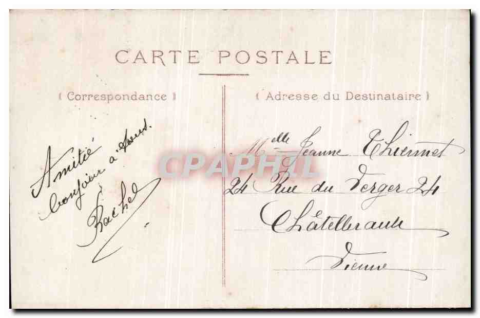 CPA Fantaisie Femme  — Rückseite