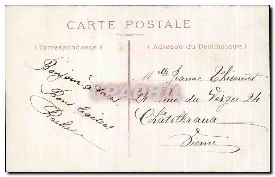 CPA Fantaisie Femme  — Verso