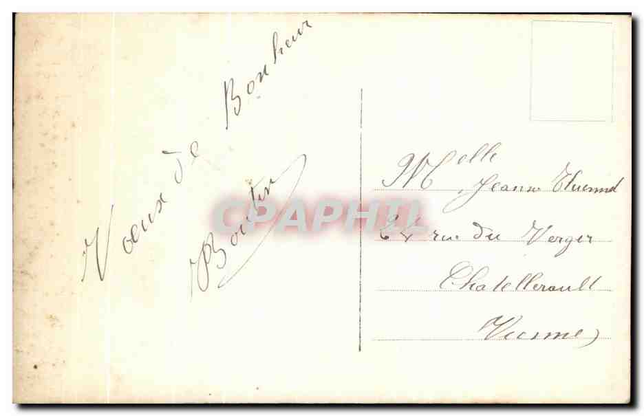 CPA Fantaisie Homme  — Rückseite