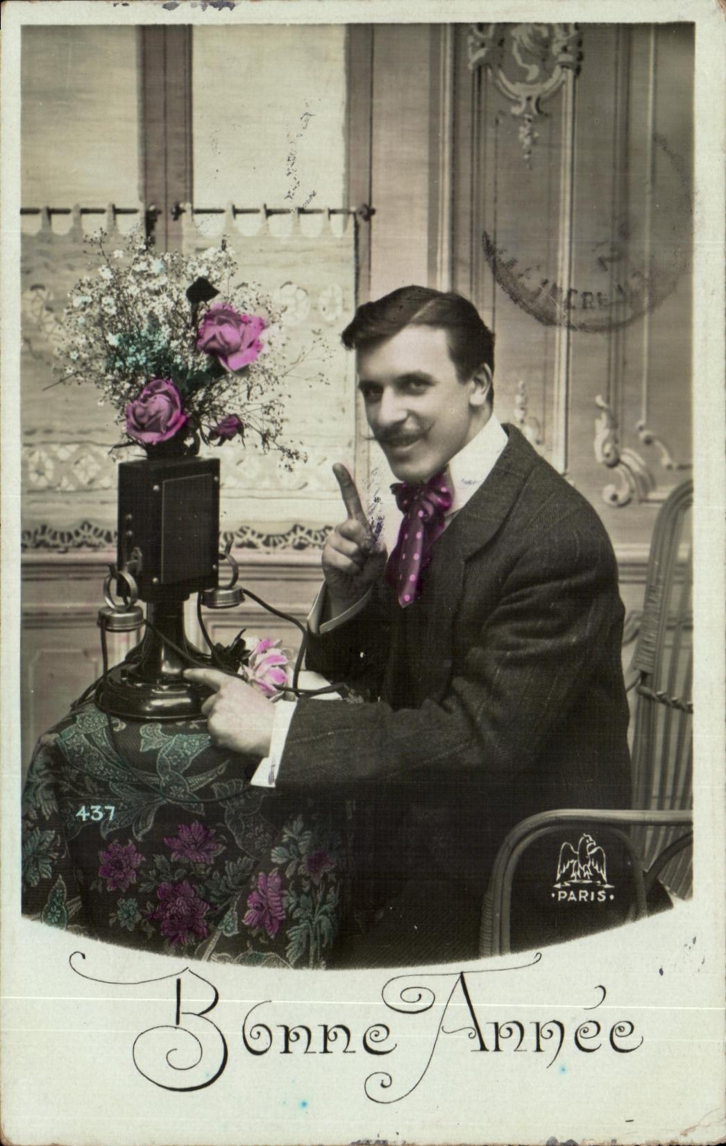 CPA Fantaisie Homme Telephone