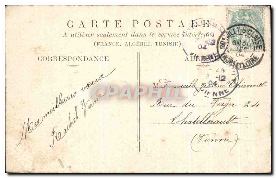 CPA Fantaisie Fleurs — Verso