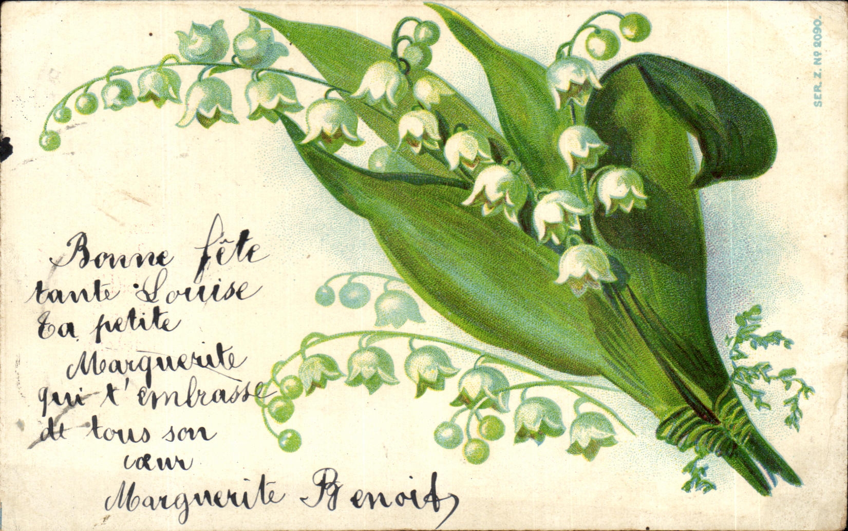 CPA Fantaisie Fleurs Muguet