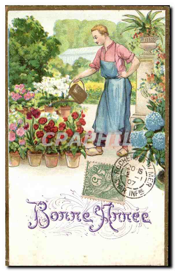 CPA Fantaisie Fleurs 