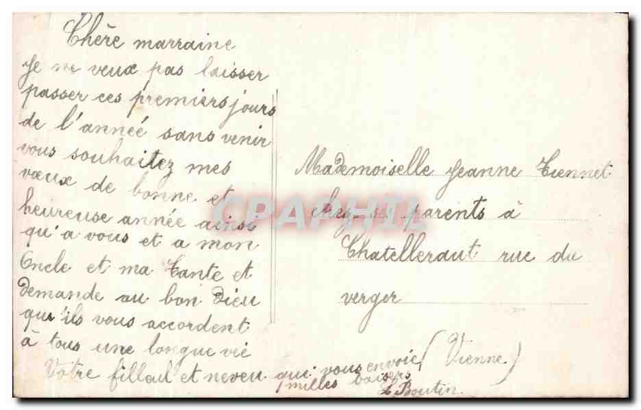 CPA Fantaisie Homme  — Verso