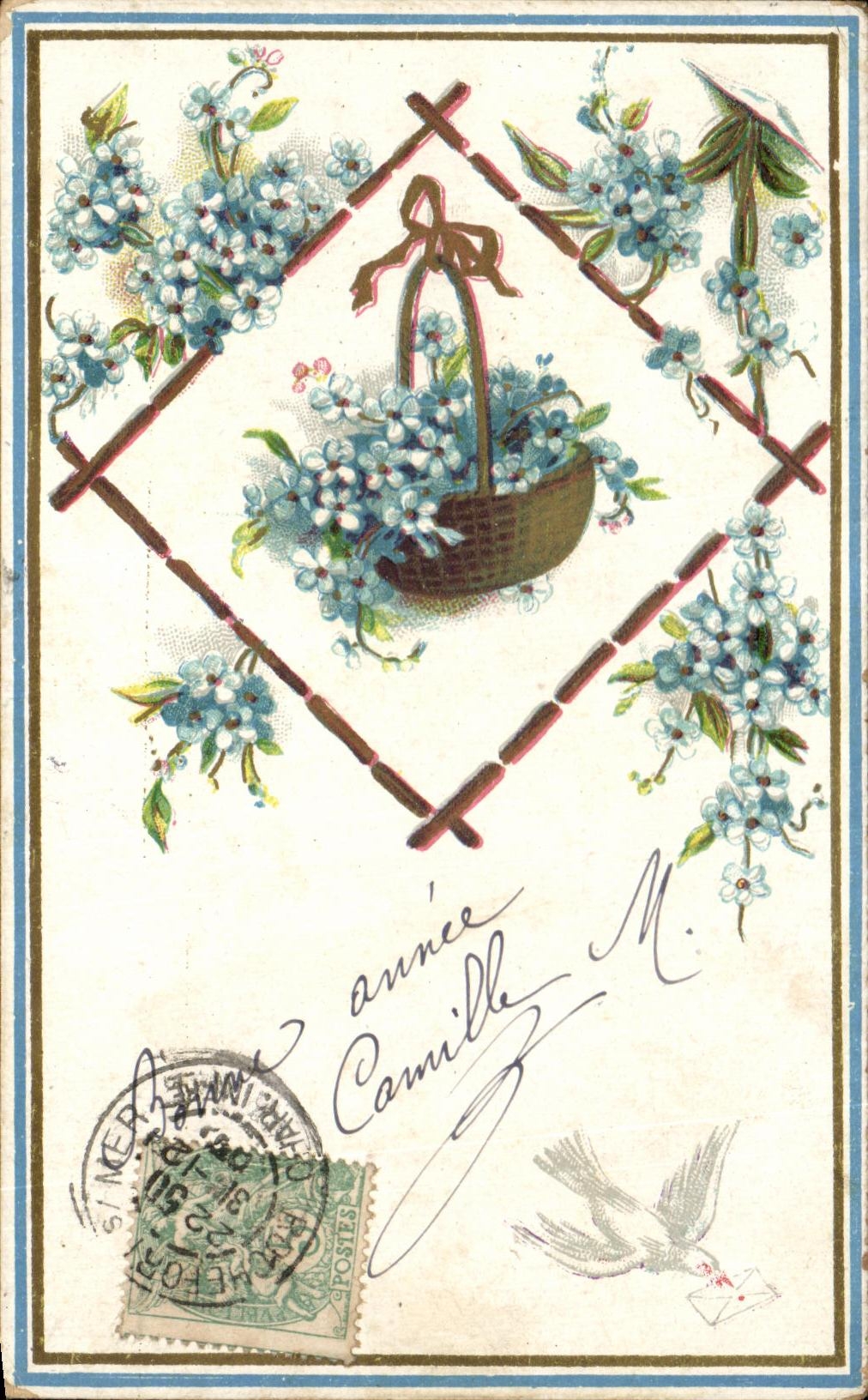 CPA Fantaisie Fleurs 