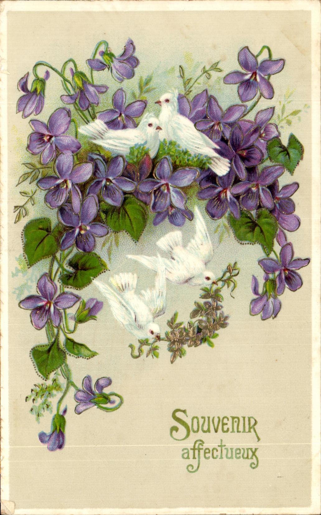 CPA Fantaisie Fleurs Colombes 