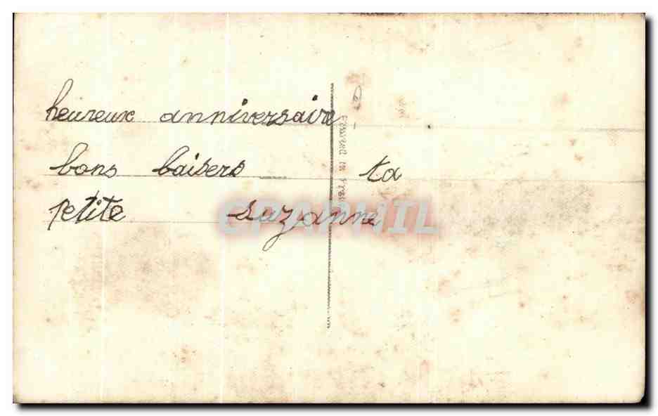 CPA Fantaisie Enfant  — Rückseite