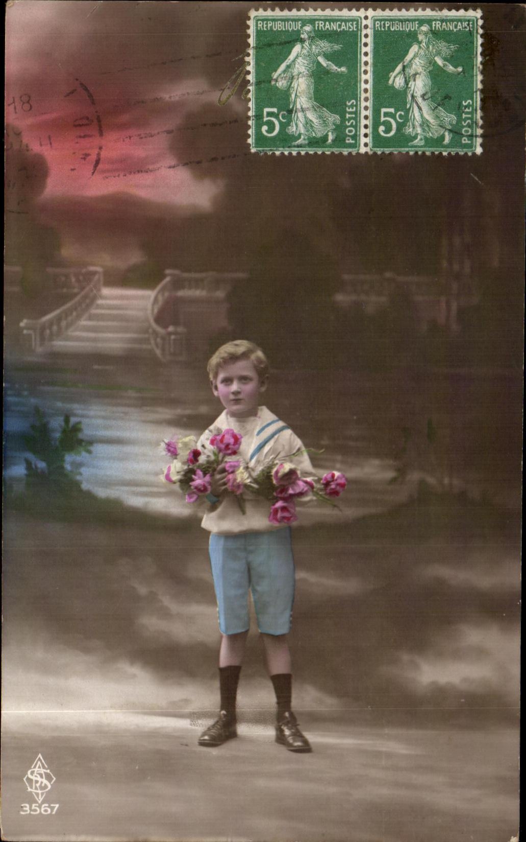 CPA Fantaisie Enfant Garcon 