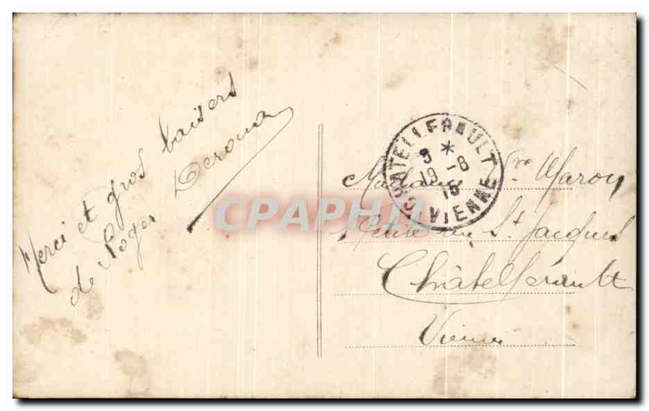 CPA Fantaisie Enfant Garcon  — Verso