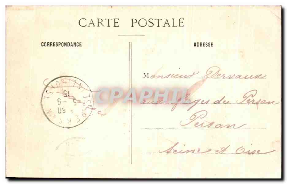 CPA Fantaisie Souvenir Lux sur Mer  — Verso