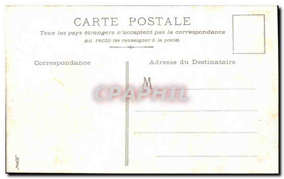 CPA Fantaisie Militaria Palme Jeune officier — Rückseite