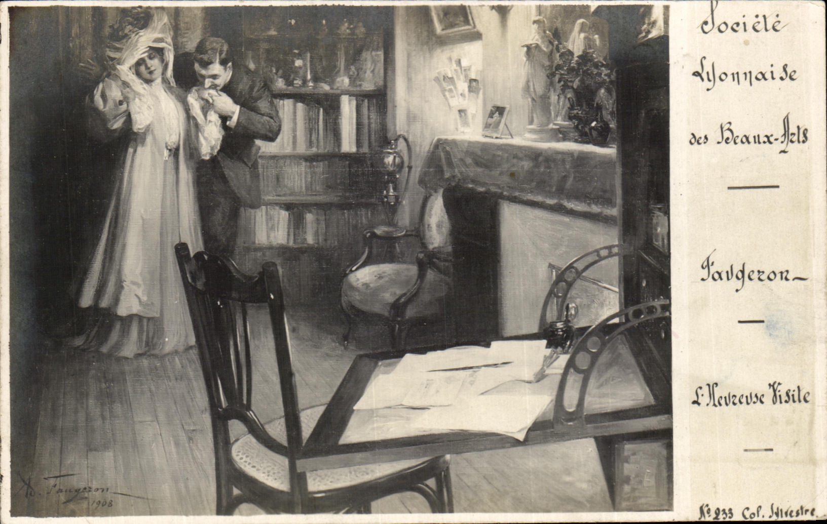 CPA Societe lyonnaise des Beaux Arts Faugeron L'heureuse visite
