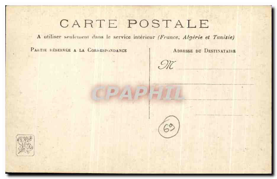 CPA Societe lyonnaise des Beaux Arts Faugeron L'heureuse visite — Verso