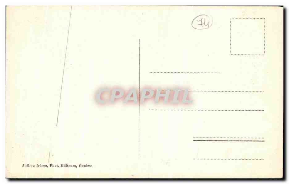 CPA Chamoinx et le Mont Blanc — Verso
