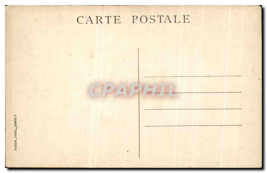 Environs d'Annecy — Le Château de Menthon — Sites pittoresques de Savoie, n°31 — Verso