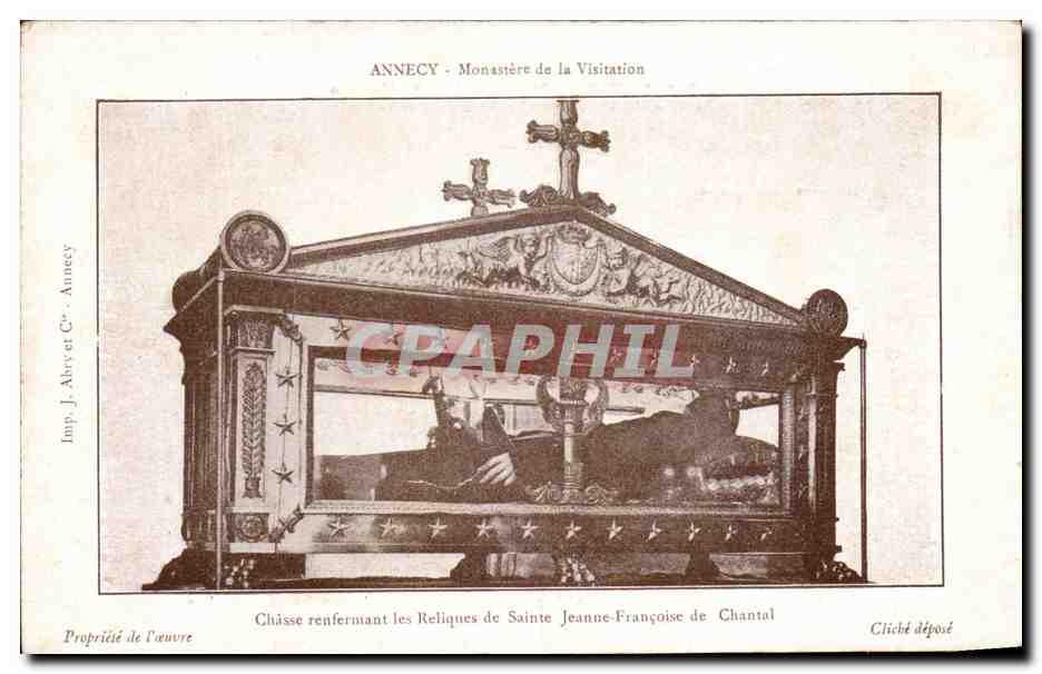 Annecy - Monastère de la Visitation — Châsse renfermant les Reliques de Sainte Jeanne-Françoise de Chantal