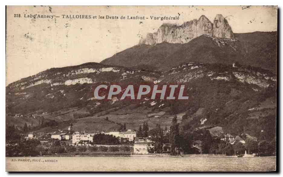 Talloires et les Dents de Lanfont — Vue générale — A.D. PARIOT, PHOT., ANNÉCY
