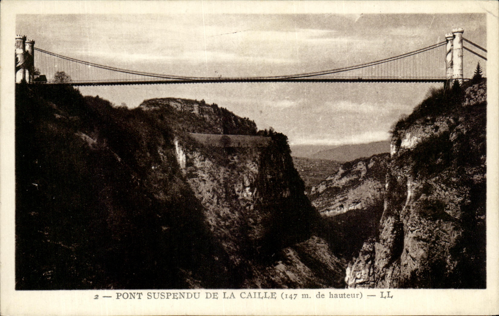 Pont suspendu de La Caille (147 m. de hauteur) — LL
