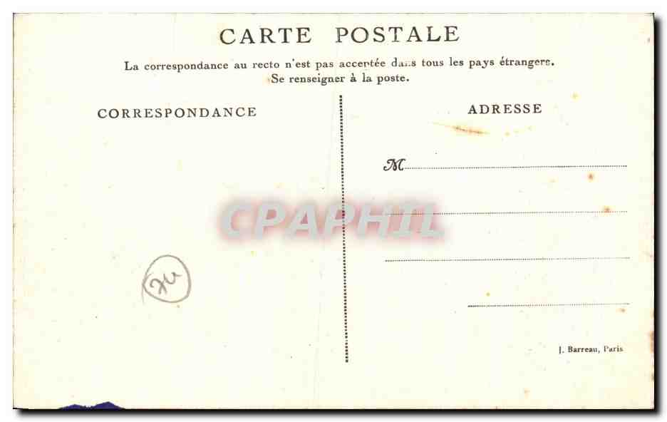 CPA Evain Vue Generale Bateau — Verso