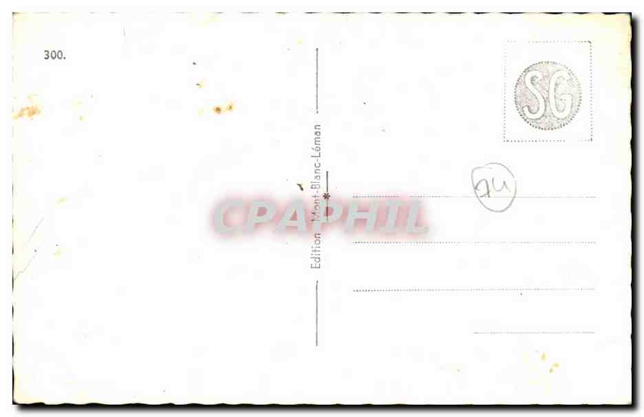 CPA Chamonix — Verso