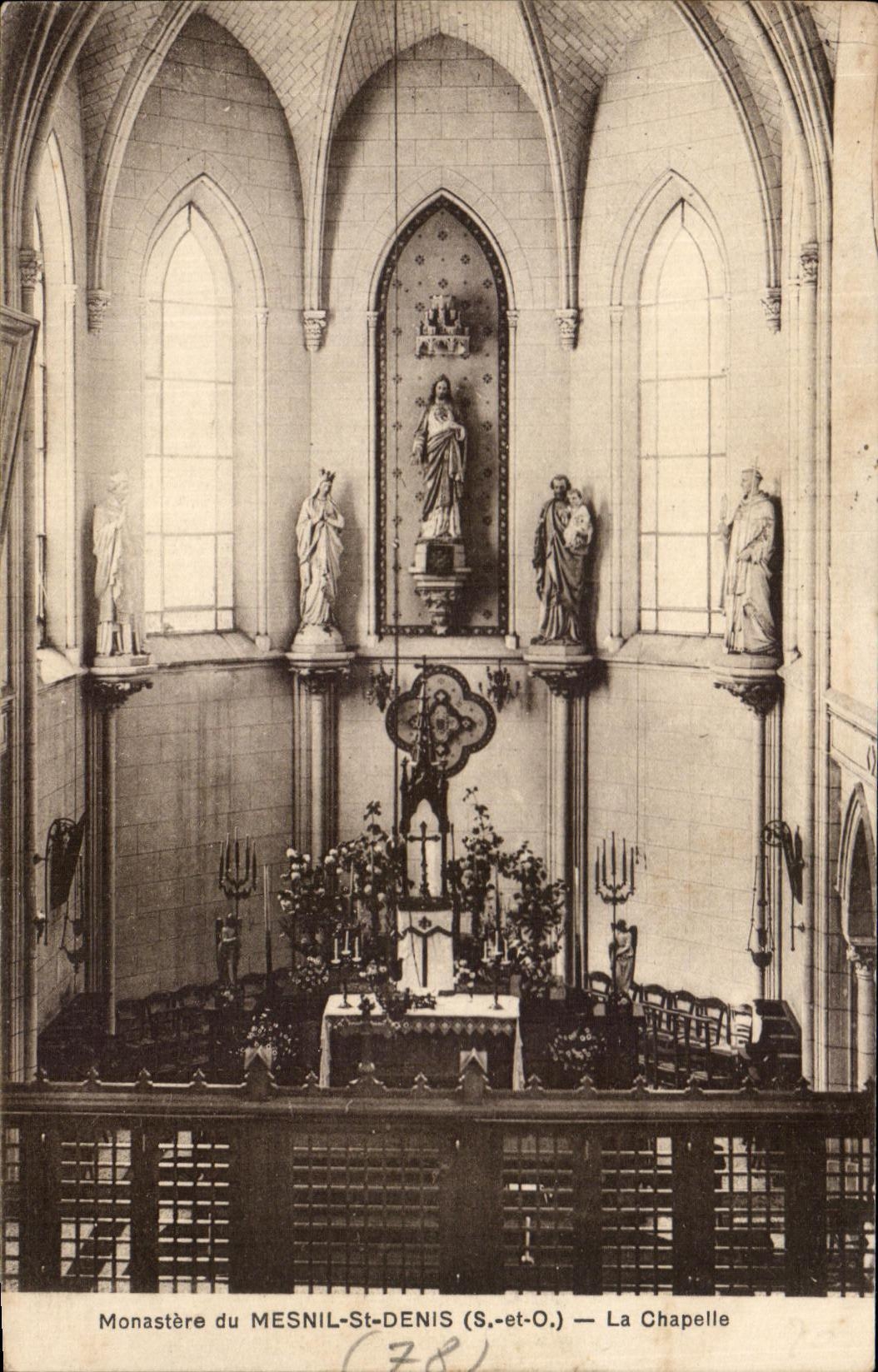 Monastère du MESNIL-ST-DENIS (S.-et-O.) — La Chapelle