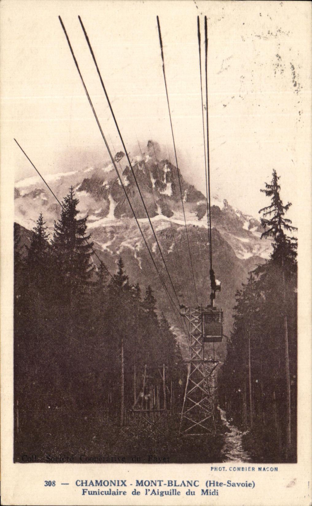 CPA Chamonix Mont Blanc Funiculaire de l'Aiguille du Midi