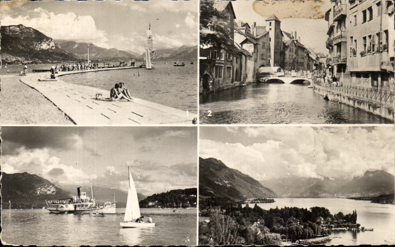 Annecy — Vue panoramique — Éditions du Globe, n°49