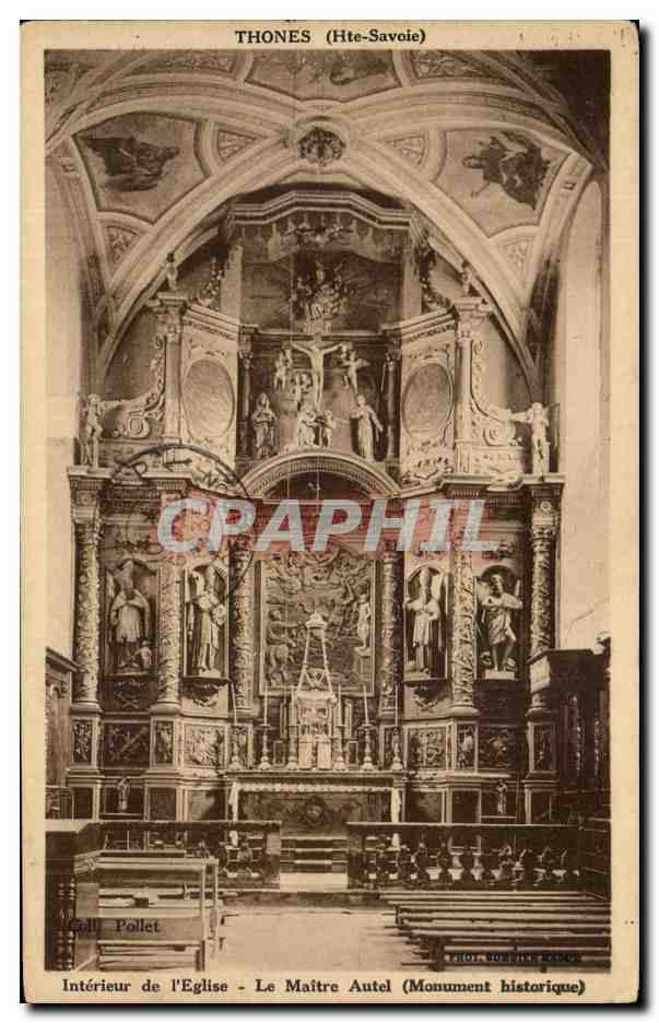 CPA Thones Interieur de l'Eglise la Maitre Autel 