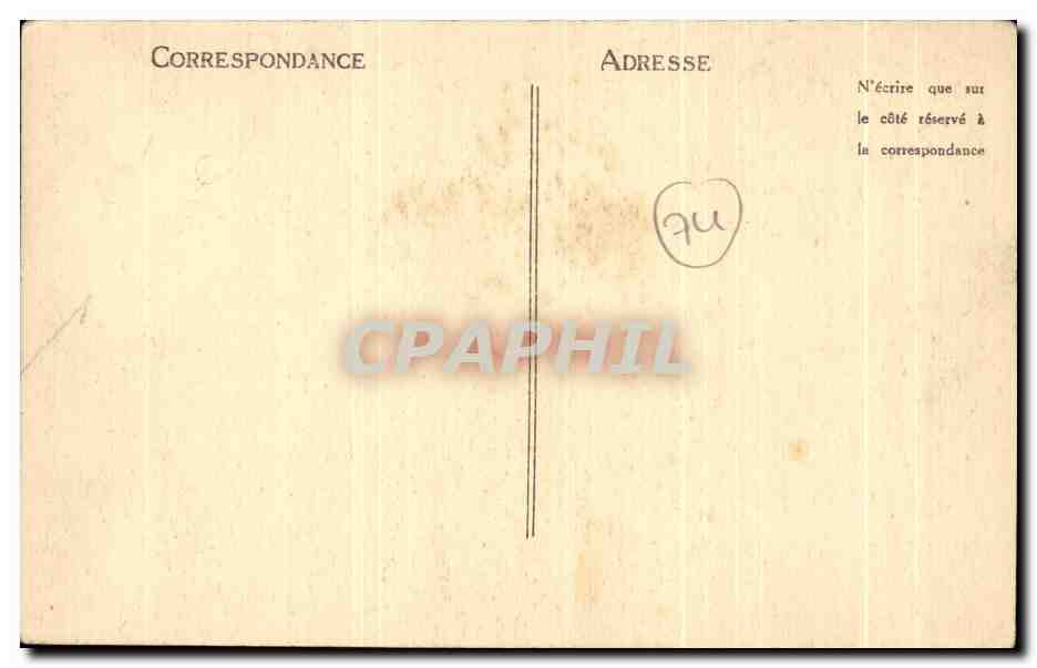 CPA Le Grand Hotel Du Mont Blanc — Verso