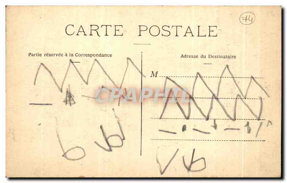 Tarjeta postal antigua Evian Les Bains Hotel Le Royal — Reverso