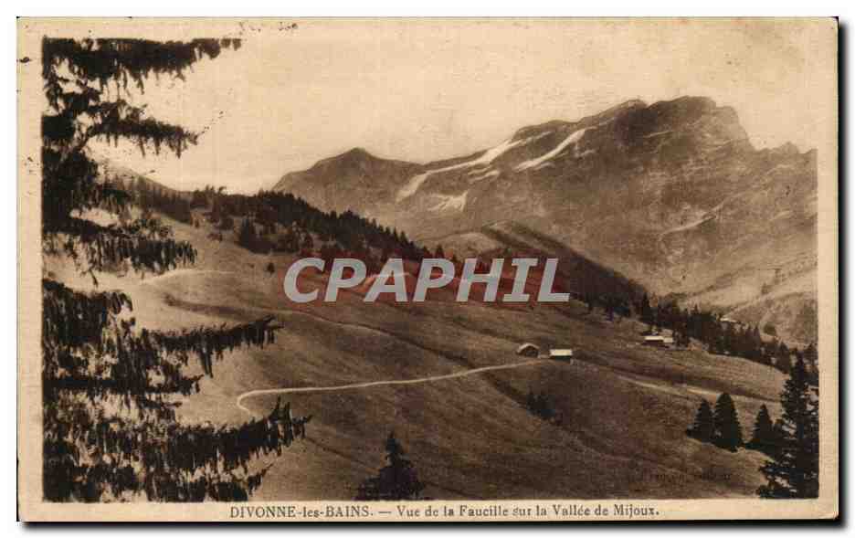 Divonne-les-Bains — Vue de la Faucille sur la Vallée de Mijoux