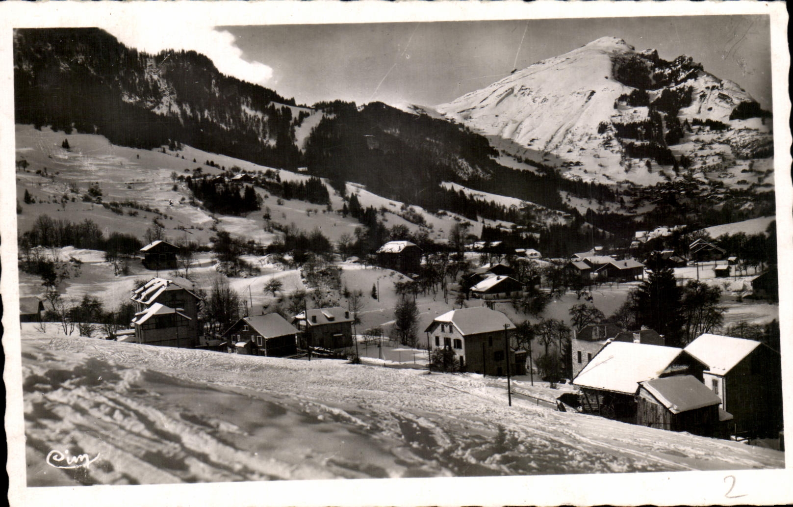 Mont-Saxonnex (Hte-Sav.) — Le Bourgeail und die Pointe d'Andey — Verlag: Ph. Combier, Mâcon, Nr. 2