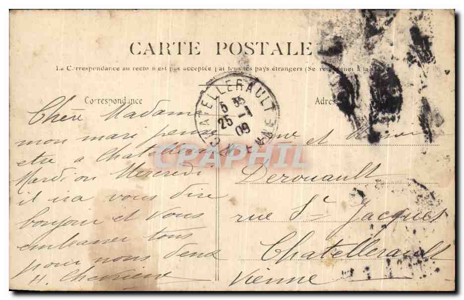 CPA Paris le Pont Alexandre III Peniche  — Verso